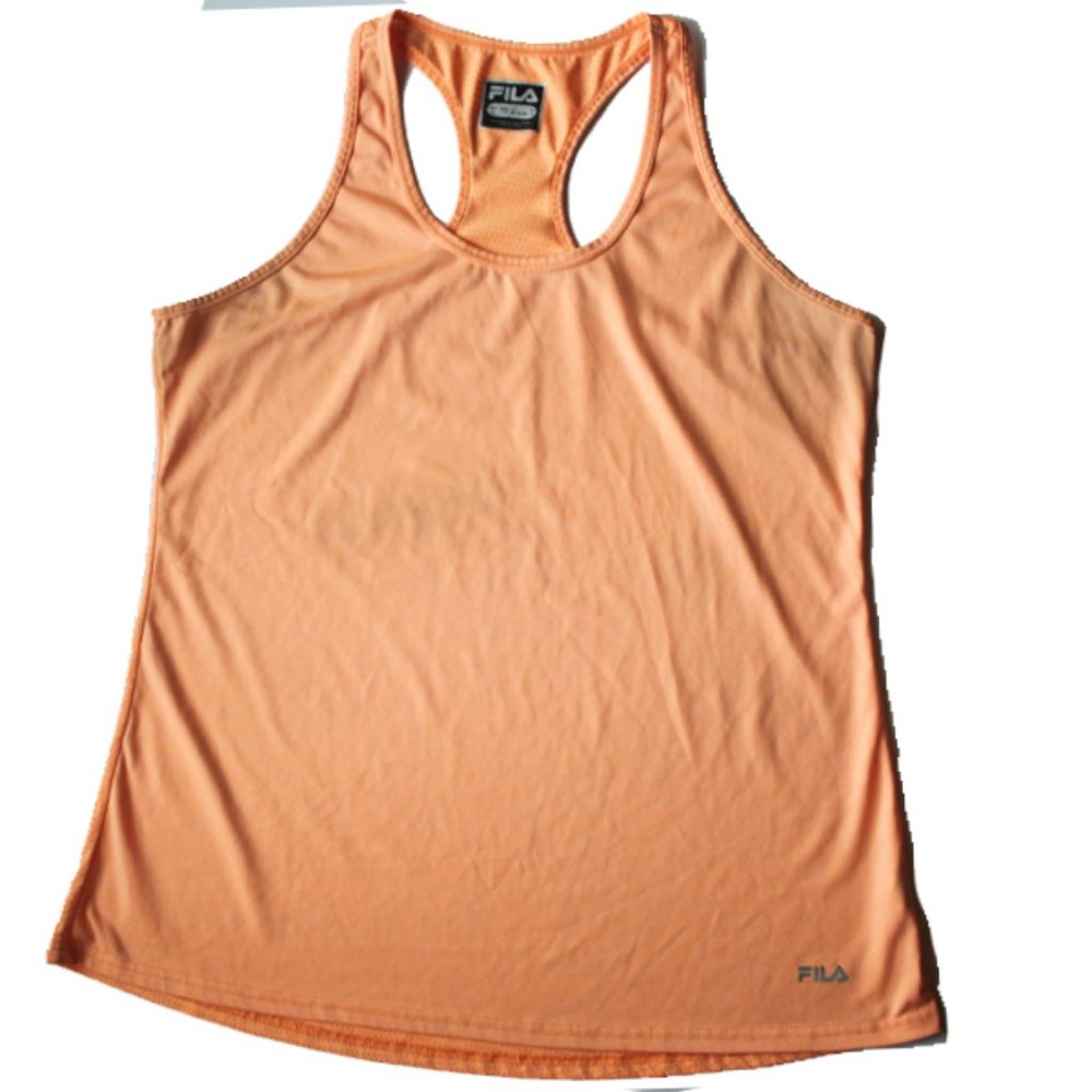 Fila Orange Racerback Tank Top (Large) - Picture 8 of 9